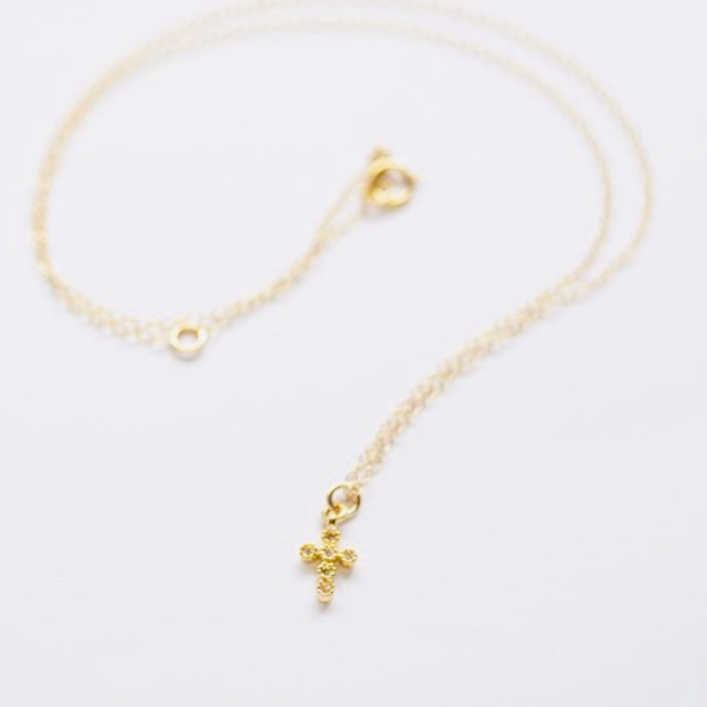 ✨✨Extra Tiny Cross Necklace✨✨ - Picture 4 of 4